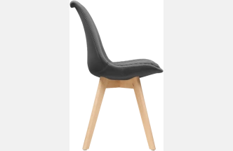 Стул Bonuss, велюр, dark gray / wood