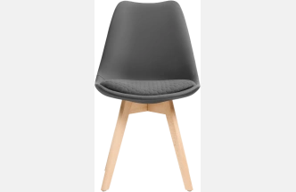 Стул Bonuss, велюр, dark gray / wood