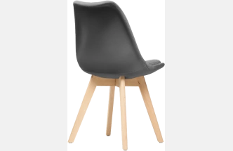 Стул Bonuss, велюр, dark gray / wood