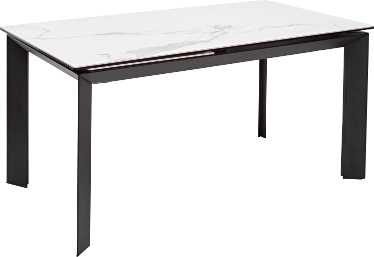 Кухонный стол раздвижной Cremona 140, High Gloss Statuario Белый мрамор ...