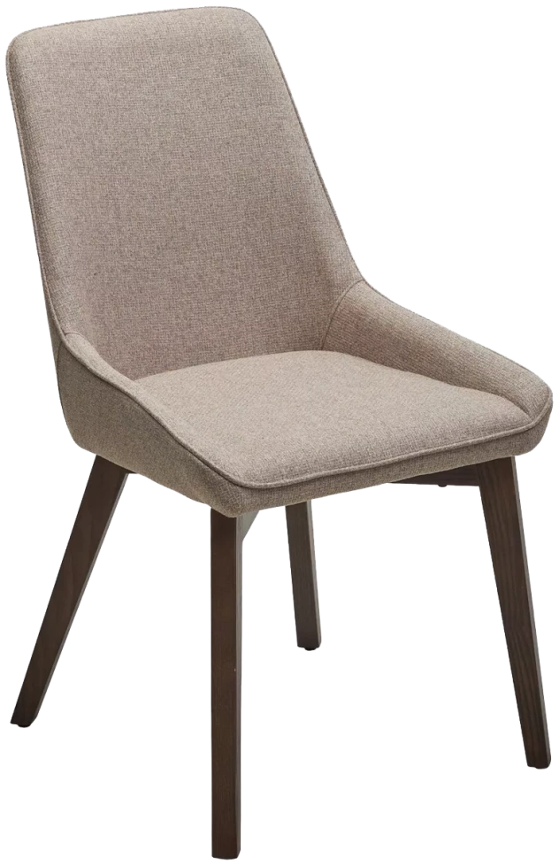 Стул Cristian, мягкий, Light Brown Barrel-19, ткань, орех каркас