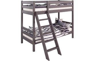 Детская двухъярусная кровать Соня-10, с наклонной лестницей, лаванда