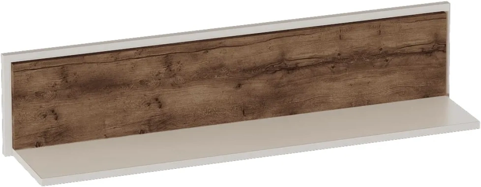 Полка навесная №1 Вирджиния, таксония / светло-серый софт