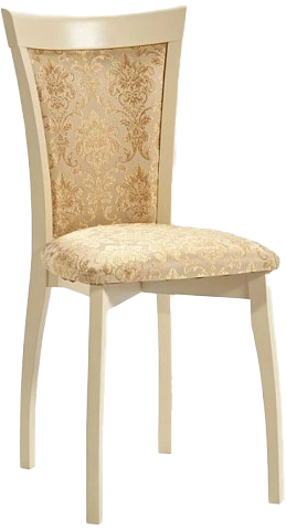 Стул Тулон, мягкий, андрис вензель 160 бежевый, жаккард, каркас слоновая кость