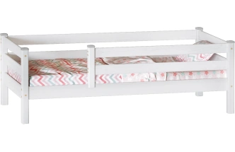 Детская кровать Софи, с бортиками, 80*190, белый лак