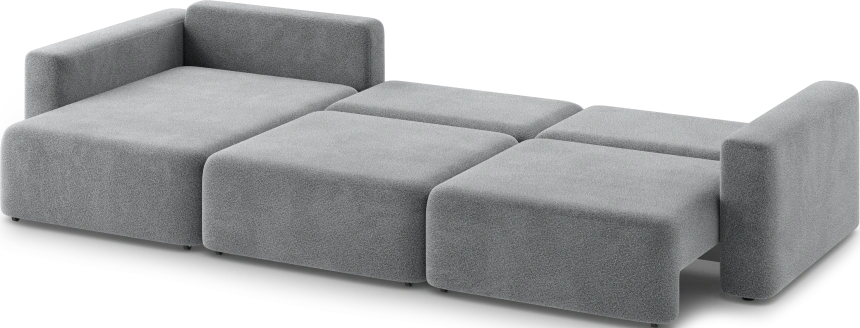 Диван угловой трехместный Дарио, модель 144, OVIS 83 (темно-серый)