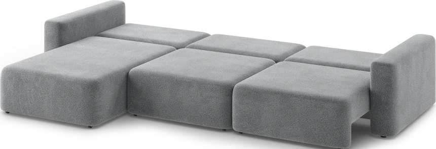 Диван угловой трехместный Дарио, модель 144, OVIS 83 (темно-серый)