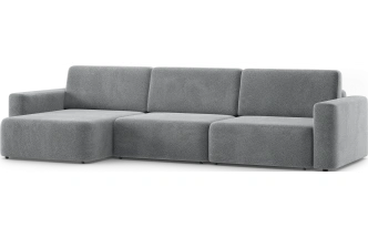 Диван угловой трехместный Дарио, модель 144, OVIS 83 (темно-серый)