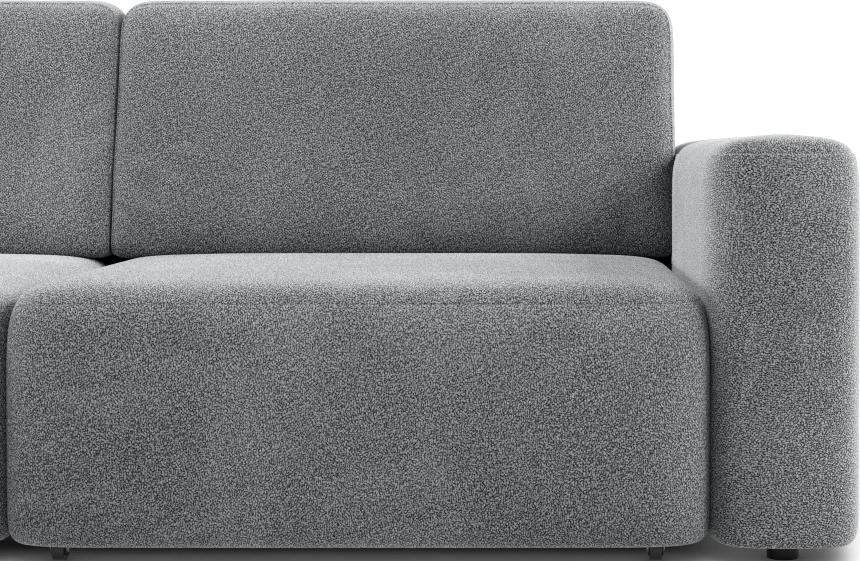 Диван угловой трехместный Дарио, модель 144, OVIS 83 (темно-серый)