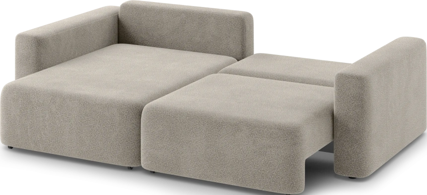 Диван угловой двухместный Дарио, модель 144, OVIS 13 (серый)