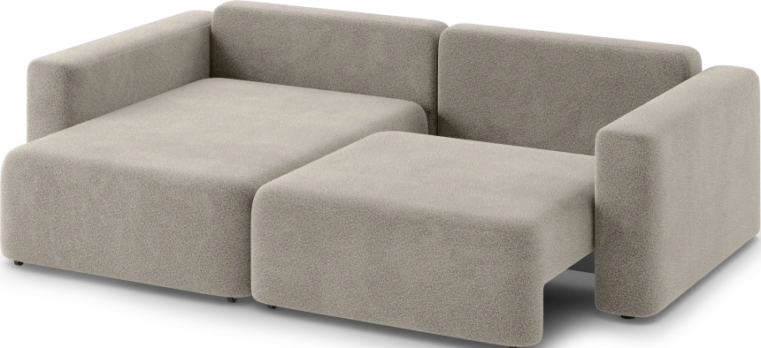 Диван угловой двухместный Дарио, модель 144, OVIS 13 (серый)