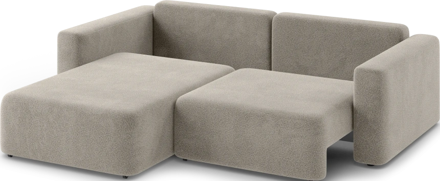 Диван угловой двухместный Дарио, модель 144, OVIS 13 (серый)