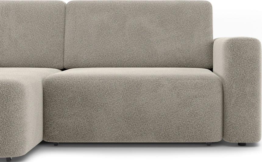 Диван угловой двухместный Дарио, модель 144, OVIS 13 (серый)