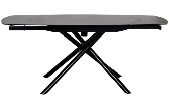 Обеденный раздвижной стол 83MC-1957DT BL, 120(178), керамика, черный мрамор / черный