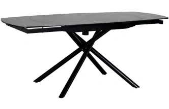 Обеденный раздвижной стол 83MC-1957DT BL, 120(178), керамика, черный мрамор / черный