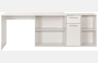 Стол компьютерный Лайт, 03.245F, белый гладкий 101