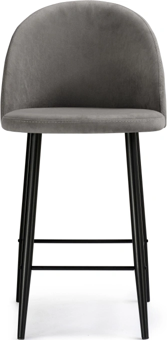 Полубарный стул Амизуре, темно-серый / черный матовый