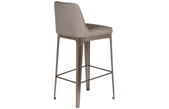 Барный стул 58DB-19303, искусственная кожа, светло-серый