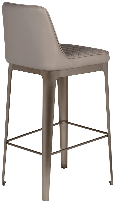 Барный стул 58DB-19303, искусственная кожа, светло-серый