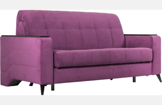 Диван прямой Нельсон 155, ткань Lamb plum, декор Венге