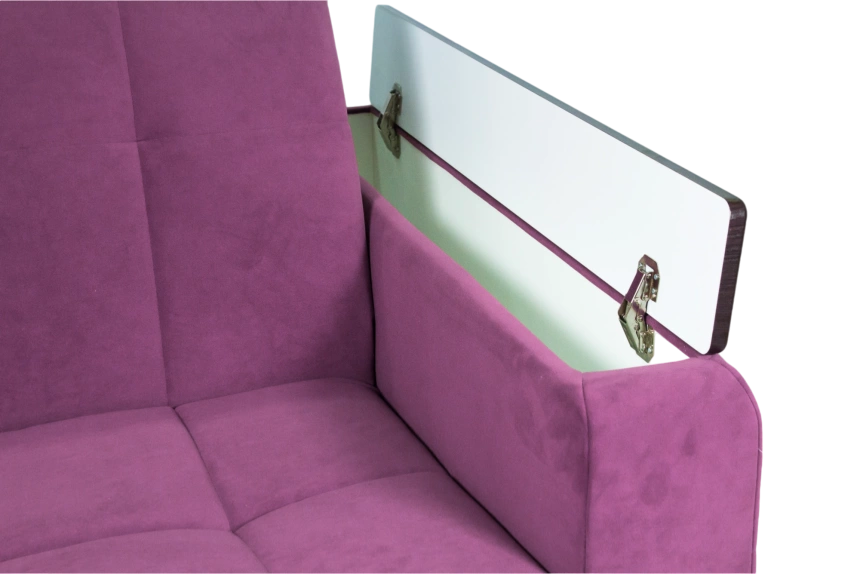 Диван прямой Нельсон 155, ткань Lamb plum, декор Венге