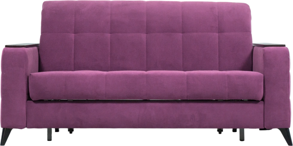 Диван прямой Нельсон 155, ткань Lamb plum, декор Венге