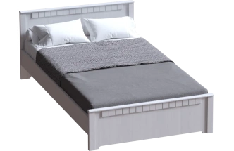 Кровать Прованс 140, полутораспальная, бодега белая / патина премиум