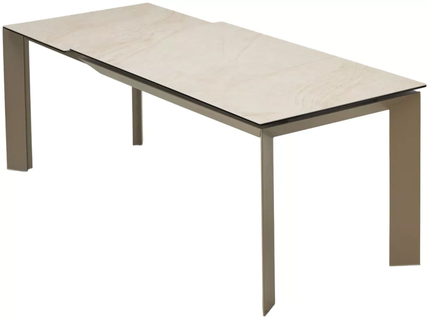 Кухонный стол раздвижной Cremona 140, KL-105, итальянская керамика, тауп