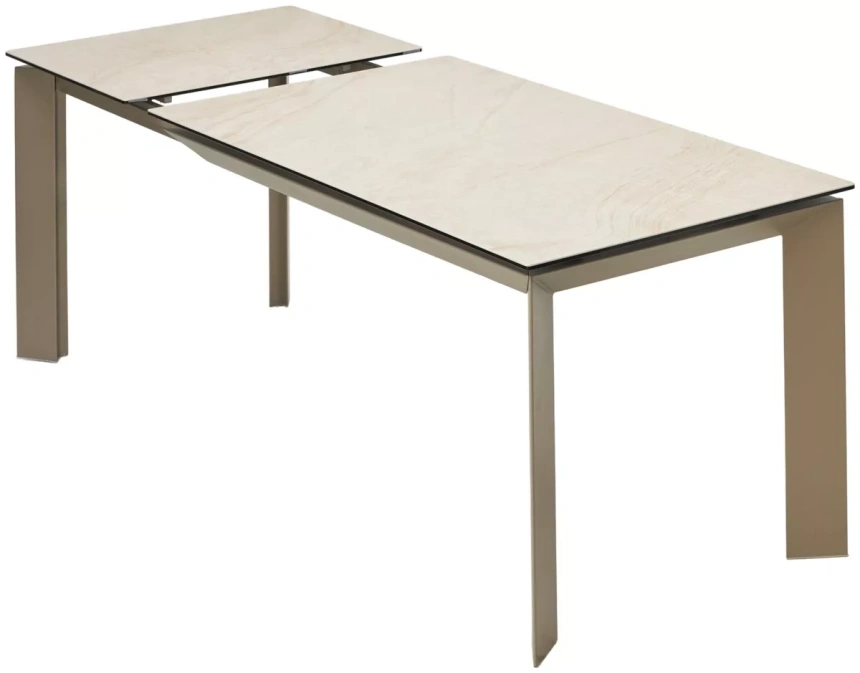 Кухонный стол раздвижной Cremona 140, KL-105, итальянская керамика, тауп