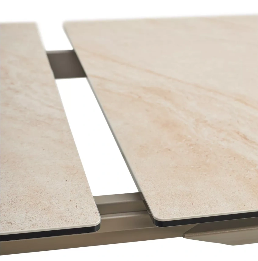 Кухонный стол раздвижной Cremona 140, KL-105, итальянская керамика, тауп