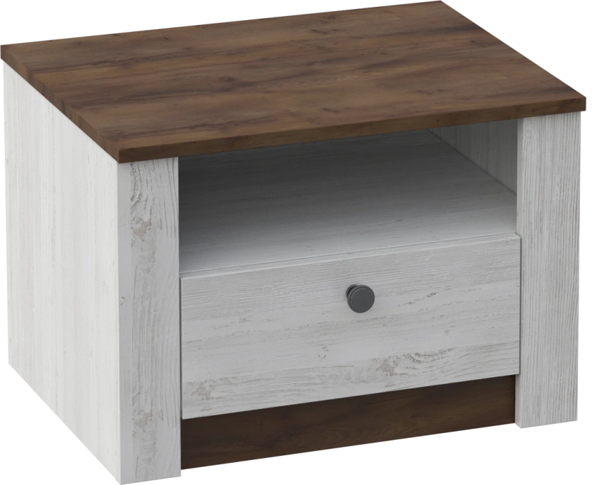 Тумба прикроватная Даллас, с ящиком, дуб винтерберг / таксония