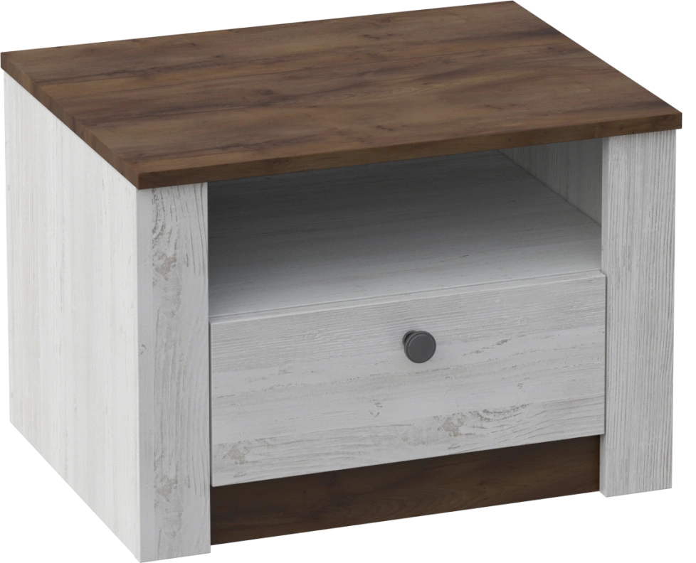 Тумба прикроватная Даллас, с ящиком, дуб винтерберг / таксония