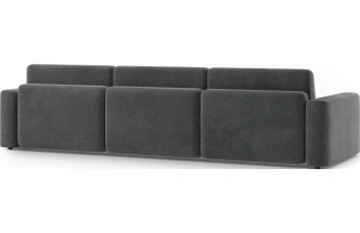 Диван угловой трехместный Дарио, модель 144, OVIS 86 (графитовый)