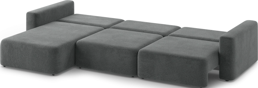 Диван угловой трехместный Дарио, модель 144, OVIS 86 (графитовый)