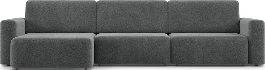Диван угловой трехместный Дарио, модель 144, OVIS 86 (графитовый)