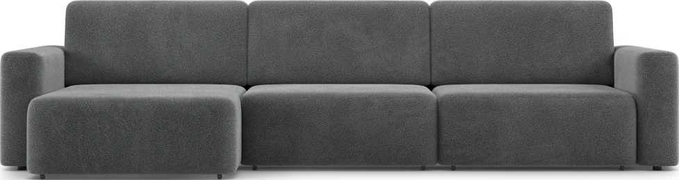 Диван угловой трехместный Дарио, модель 144, OVIS 86 (графитовый)