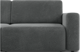 Диван угловой трехместный Дарио, модель 144, OVIS 86 (графитовый)
