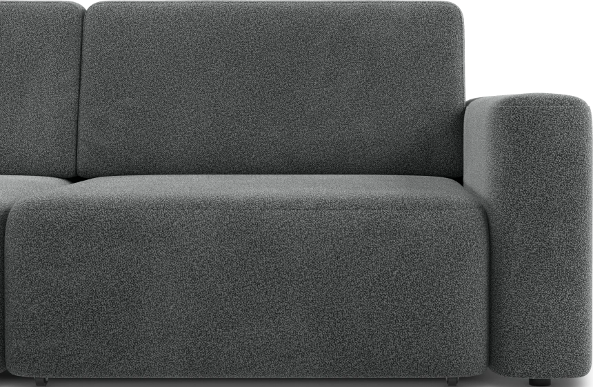 Диван угловой трехместный Дарио, модель 144, OVIS 86 (графитовый)