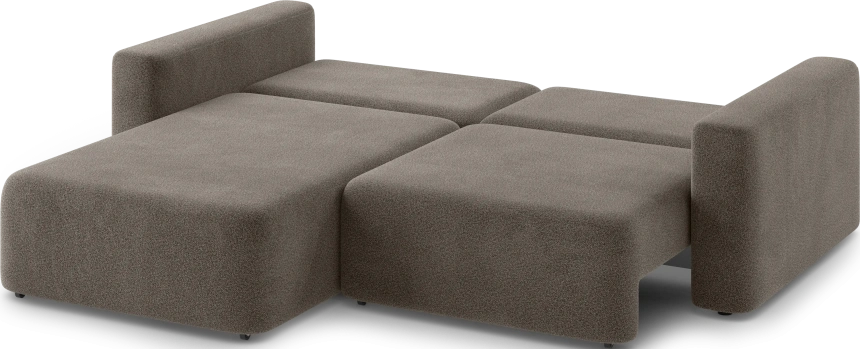 Диван угловой двухместный Дарио, модель 144, OVIS 30 (коричневый)