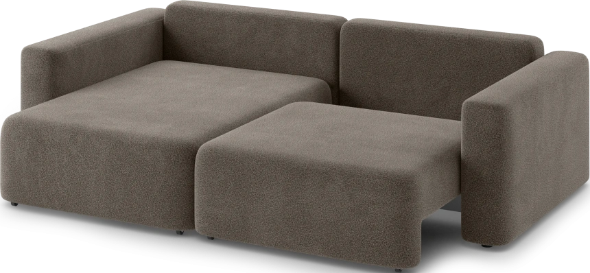 Диван угловой двухместный Дарио, модель 144, OVIS 30 (коричневый)