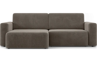Диван угловой двухместный Дарио, модель 144, OVIS 30 (коричневый)