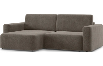 Диван угловой двухместный Дарио, модель 144, OVIS 30 (коричневый)