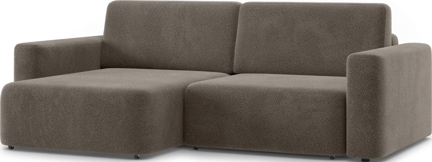 Диван угловой двухместный Дарио, модель 144, OVIS 30 (коричневый)