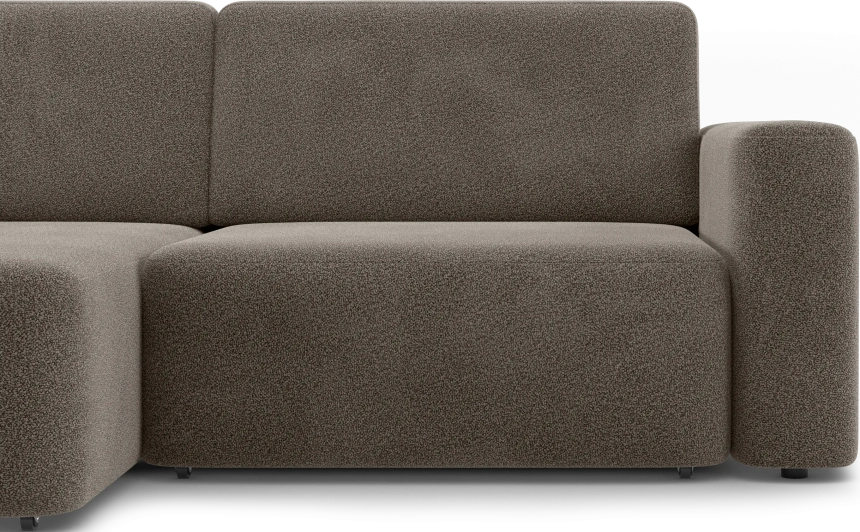 Диван угловой двухместный Дарио, модель 144, OVIS 30 (коричневый)