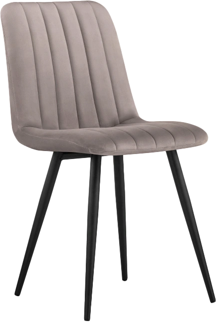 Стул Дани, на металлокаркасе, латте велюр velutto 08 / черный