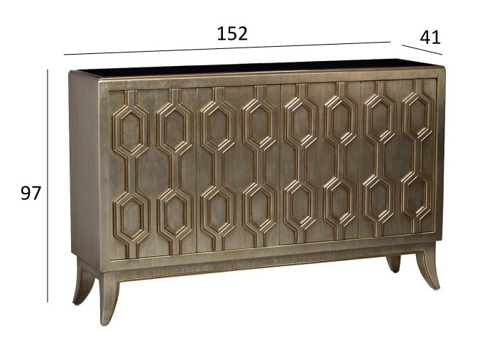 Комод ART-2919-S, с полками