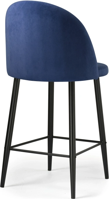 Полубарный стул Амизуре, темно-синий / черный матовый