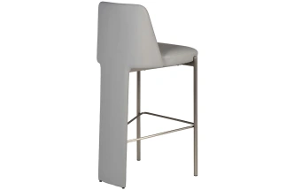 Барный стул 58DB-19307, искусственная кожа, серый