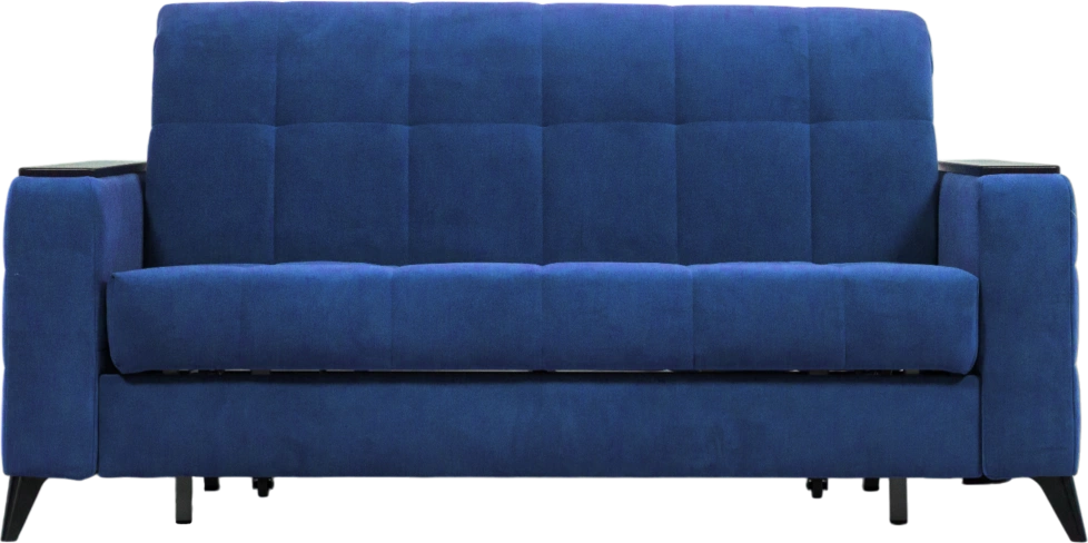 Диван прямой Нельсон 155, ткань Lamb slate, декор Венге