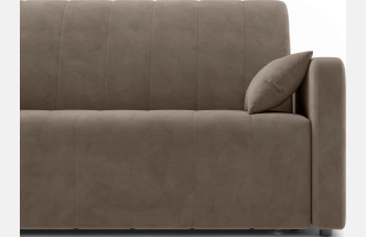 ​Диван прямой Борго 140, модель 107, Ultra Beige (бежевый) / венге